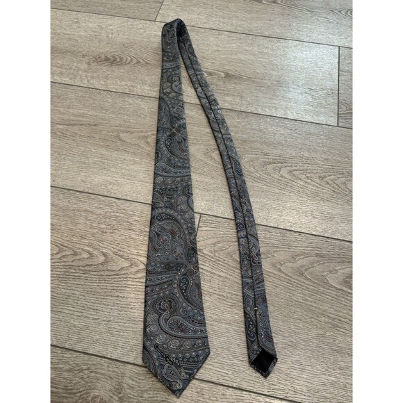 Vintage Paisley Oscar de la Renta Tie Paisley Pattern - Picture 2 of 4